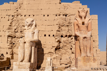 The Temple of Amon is a large temple built in the city of Luxor in the name of Amon Ra, who was considered both a god and a king in ancient Egypt. Amon Ra is also considered the "Sun God" of Egypt.