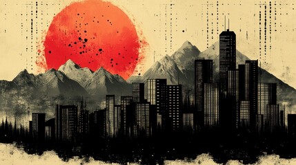 Contemplating Industrial Skyline at Night.jpg, Woman Contemplating DNA in a Wintery Forest Scene.jpg, Woman Contemplating Cityscape at Sunset.jpg, Winter sunset city street seen through eyeglasses.jpg