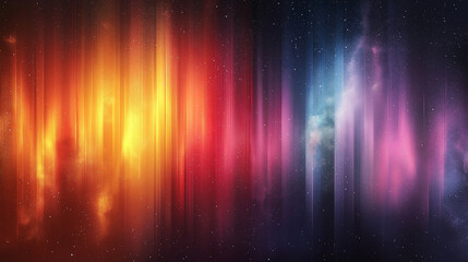 Colors explode across the night sky, with warm oranges and reds merging into cool purples and blues