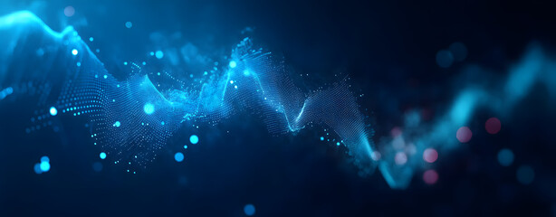 Internet cyberspace internet data collection analytical computer ai artificial intelligence calculation, blue background banner copyspace.