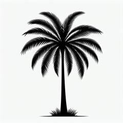 a palm tree silhouette style