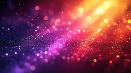 Blur purple rainbow crystal light leaks on black background. Defocused abstract multicolored retro film lens flare bokeh analog photo overlay or screen filter effect. Glow vintage prism colors.