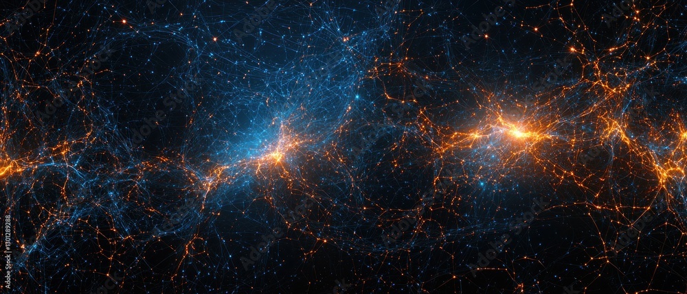 Aufkleber cosmic web: a visualization of the universe's structure