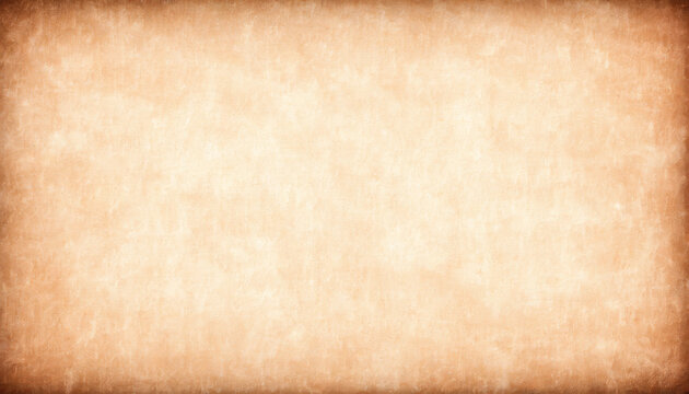 Eine alte, vergilbte Papiertextur mit einem Vintage-Look. Der Rand ist abgedunkelt, was einen gealterten Effekt erzeugt. Perfekt als Hintergrund f&uuml;r Designs. Generative KI.