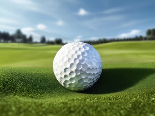 Obraz premium golf ball on green grass
