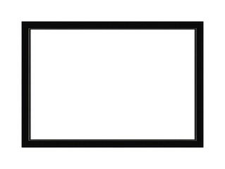 Obraz premium Black picture frame design for home decor and art display in modern interiors, cut out