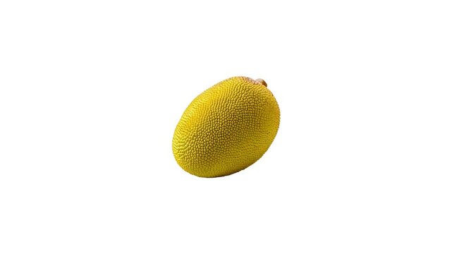 A ripe jackfruit with green pods