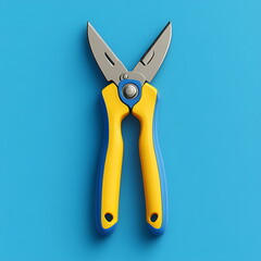 Garden shears 3D rendering icon design