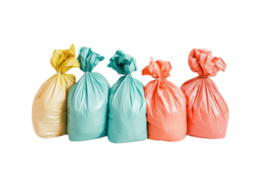 Colorful and Practical Garbage Bags Designed for Efficient Waste Management Solutions