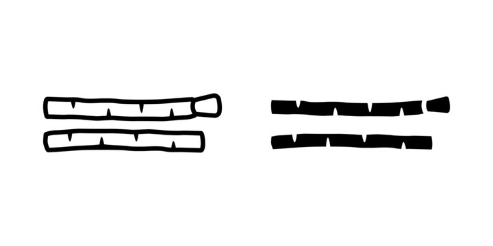 Miswak icon set. for mobile concept and web design on white background