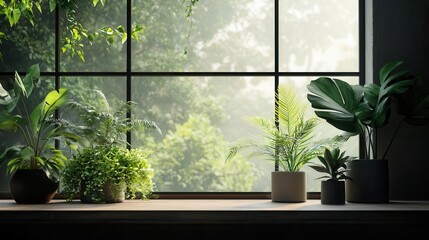 Indoor glassenclosed tropical rainforest, exclusive natural escape