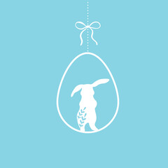 Cute hand drawn Easter seamless pattern with bunnies, flowers, easter eggs, beautiful background, great for Easter Cards, banner, textiles, wallpapers