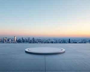 Rooftop helipad with panoramic city views, instant elite access