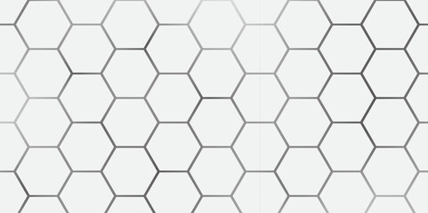 Simple Geometric Honeycomb Pattern for Business. Futuristic White Hexagonal Tech Background. Hexagon. Illustration. Vector. 