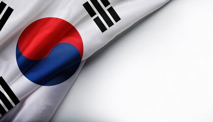 South Korean flag displayed with vibrant colors representing culture and pride