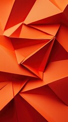 Abstract Orange Geometric Shapes: A Study in Polygonal Forms and Vivid Hues