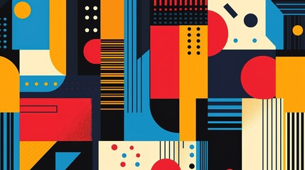 Bright modern technology background geometric patterns digital art vibrant colors abstract design contemporary viewpoint