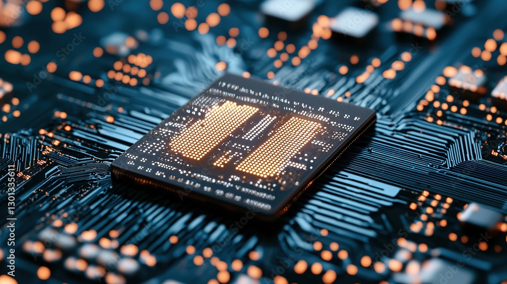 Poster ai technology revolution impact of digital innovation on modern computing global image macro futuris