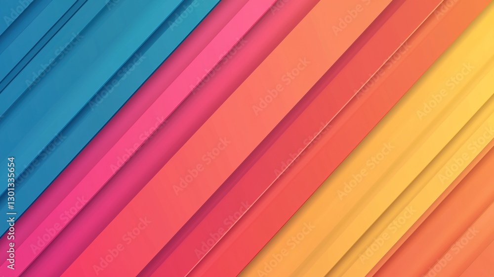 Aufkleber dynamic abstract digital chaos vibrant gradient background in a creative tech environment