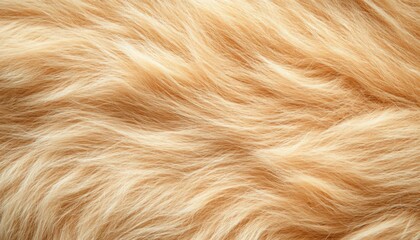 Soft Light Beige Fur Texture Background