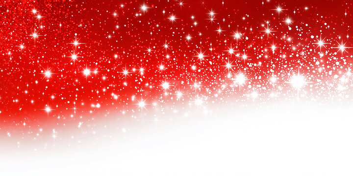 Abstract red sparkle background with copy space