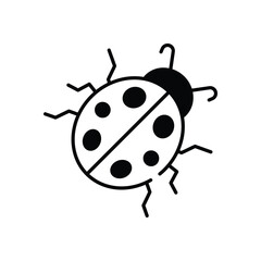 Ladybug  Vector icon