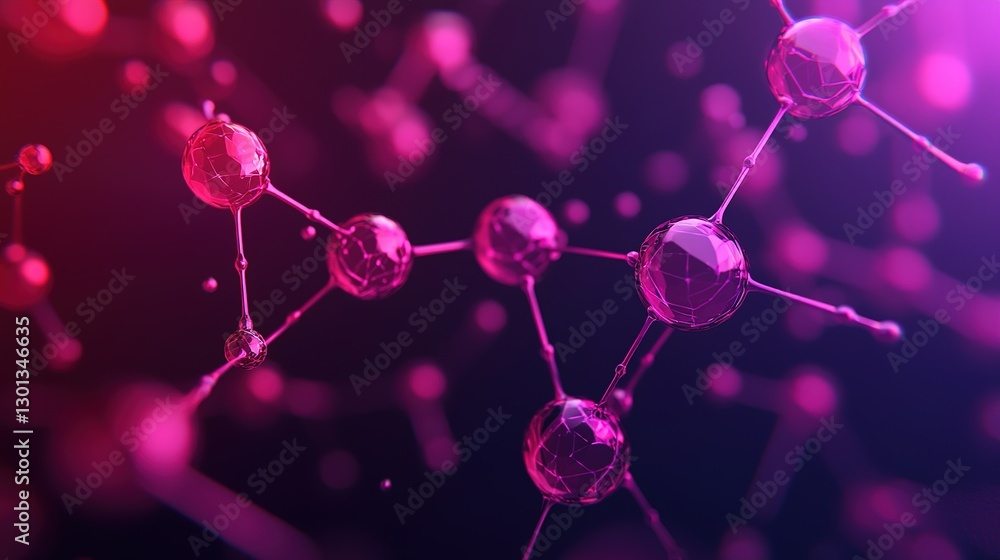 Poster molecular graphics exploration abstract digital art and visualization in advanced science technology