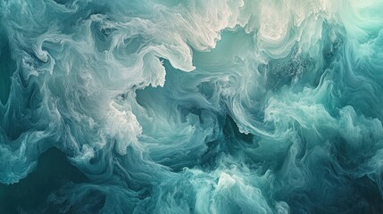Abstract Swirling Waters Displaying Textured Water And Cloud Formations