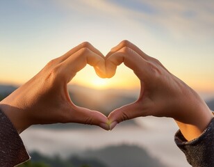 Heartfelt Gesture &ndash; Hands Forming a Heart Shape