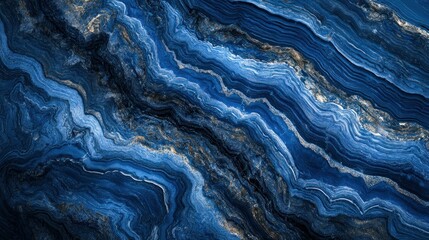 Fototapeta premium A beautiful abstract image of layered blue stone patterns