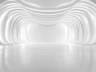 White streamlined space