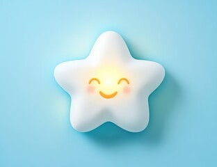 Smiling stars cute decoration