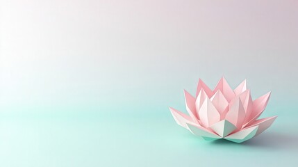 Fototapeta premium Pink lotus art shape