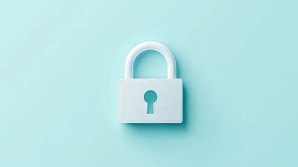 Fototapeta premium white lock