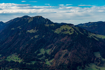 Mountainous Majesty in Bavaria Exploring the Nagelfluhkette Autumnal Splendor in the Alps
