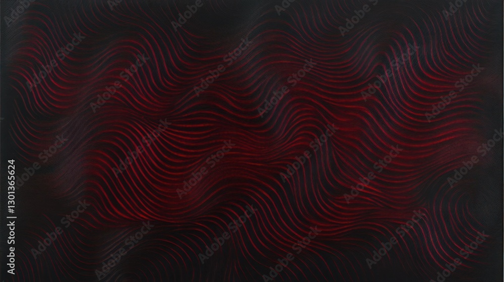 Poster the dark red lines create a unique wavy flow pattern