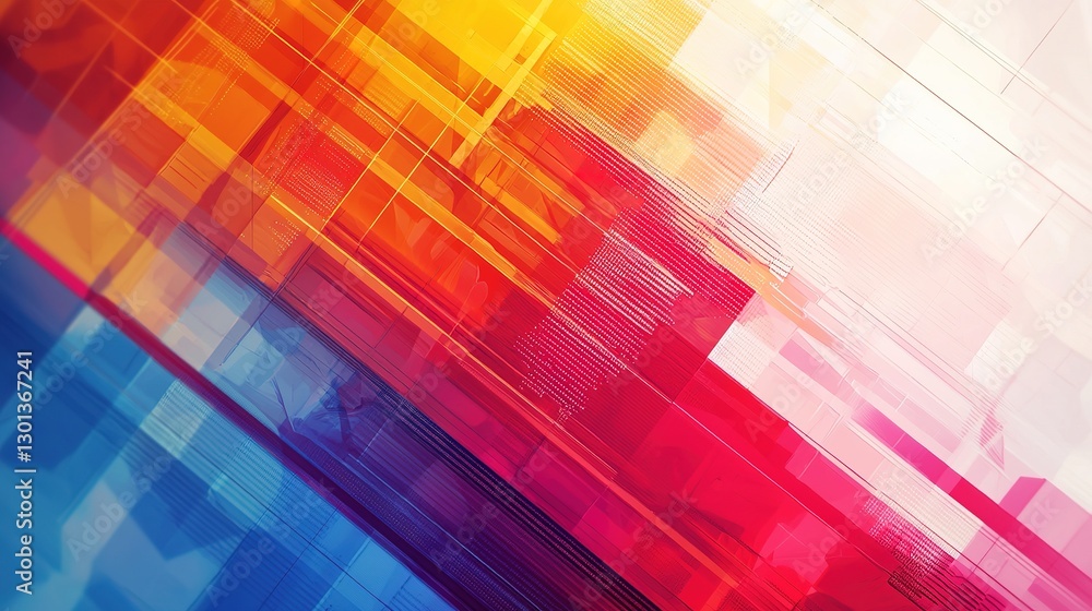 Poster dynamic digital patterns and vibrant technology abstracts in a modern environment for creative proje