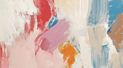 Vivid colorful brushstrokes create a neutral tone canvas that inspires artistic creativity and modern expression