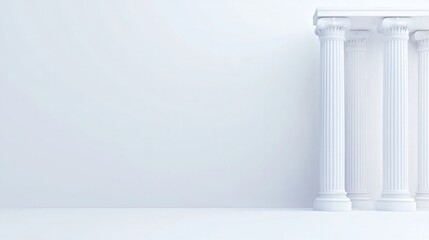White classical columns