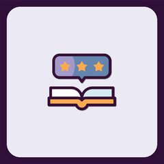 Book Review Icon: Three Stars Indicate High Rating and Positive Feedback