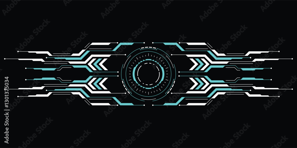 Poster sci-fi futuristic hud dashboard display virtual reality technology screen. user interface set. stati
