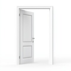 White single door open