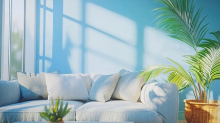 Stylish Home Decor with Vibrant Colors and Natural Light