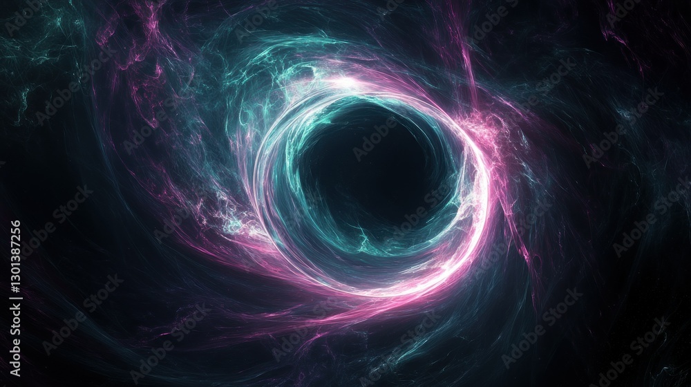 Poster a cosmic swirl of colors forms a mesmerizing abstract vortex
