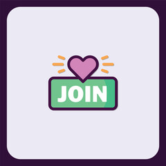 Join Us With Love: Heartfelt Community Invitation Icon