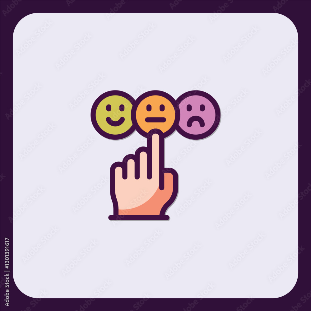 Poster interactive feedback emojis: user experience design element