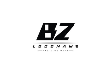 Fototapeta premium BZ racer logo. Racing logo design for racing, driving and car or motorsport.