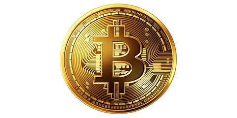 Cryptocurrency Bitcoin Logo PNG – High-Quality Transparent BTC Symbol for Digital Assets, Blockchain, and Crypto Trading.AI Generated.