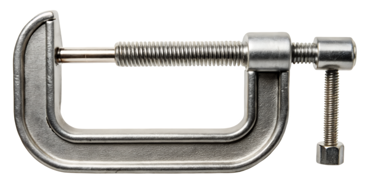  High-Quality Transparent C-Clamp PNG – Free Download, HD Clear Background, Industrial & DIY Use.AI Generated