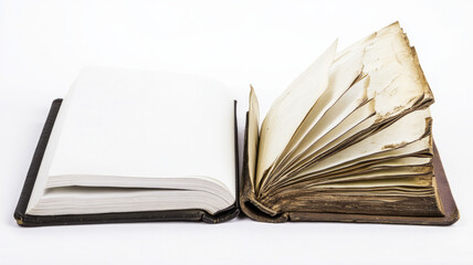 Fototapeta premium Two books are open to the same page
